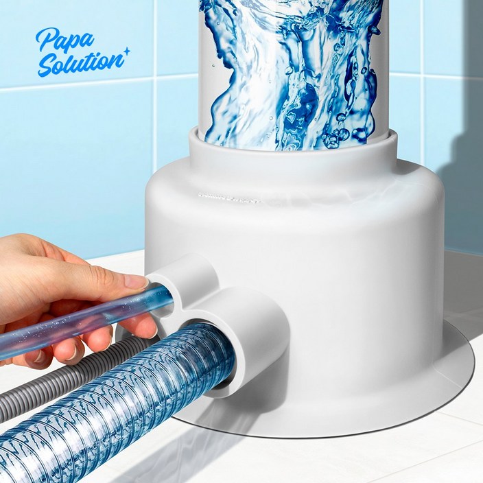 파파솔루션 베란다 우수관 커버 하수구 냄새차단 개폐기