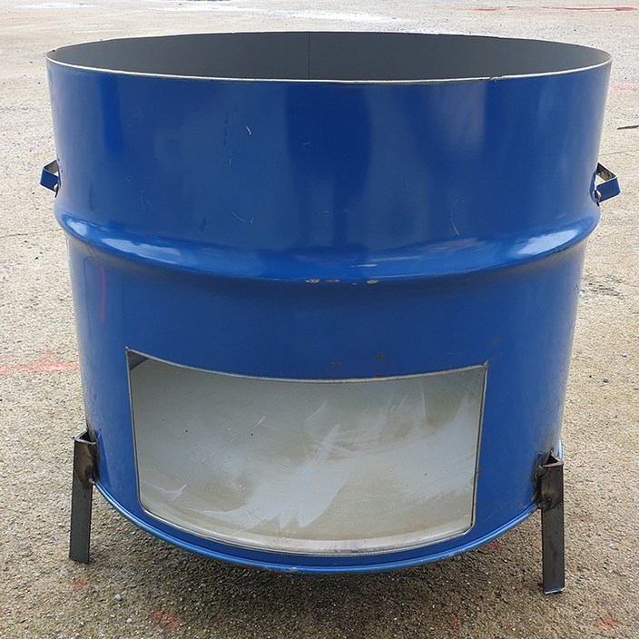 현장난로 드럼통난로 드럼통화덕 다리높이10cm 높이40cm 지름58cm