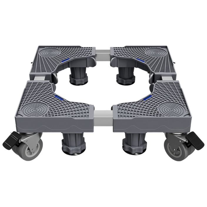 포령트레이드 세탁기 받침대 높이조절 선반 360도 이동식 다리 냉장고 무궤도 도르래, 1세트, L 다리 8개 바퀴 8개