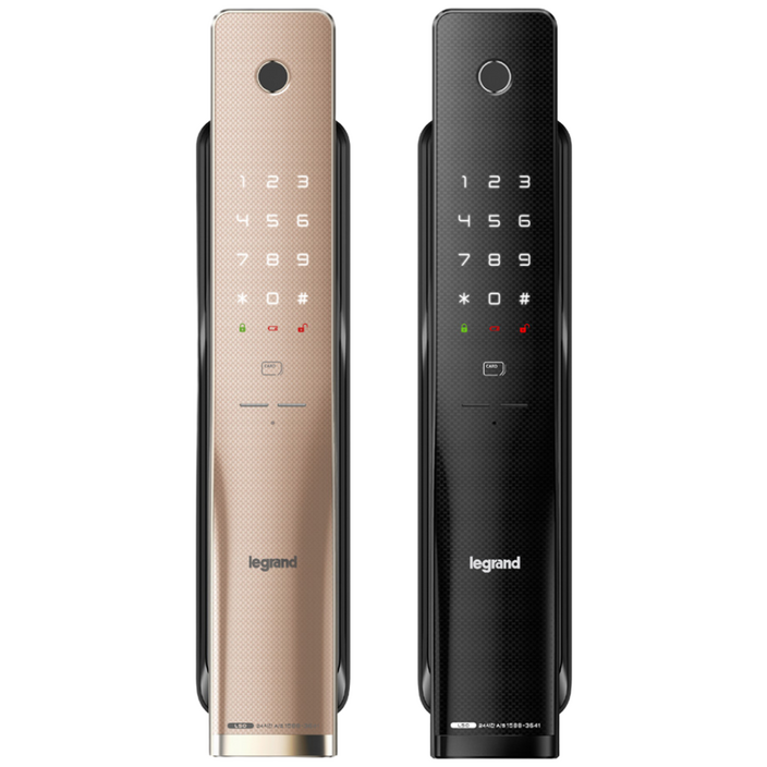 르그랑 L50 지문인식 푸시풀 도어록 지문카드키4개번호키 블루투스 와이파이옵션 안으로 열리는 문 설치가능 0초바로잠금 푸시바잠금 푸쉬풀 현관문 디지털도어락, 고객직접설치, 르그랑 L50 블랙