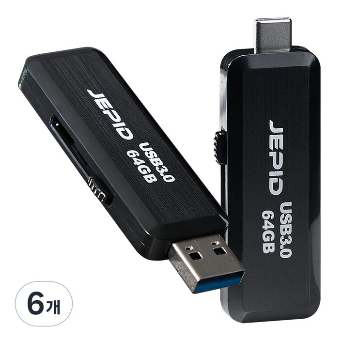 제피드 USB 메모리 3.0 C타입, 6개, 64GB