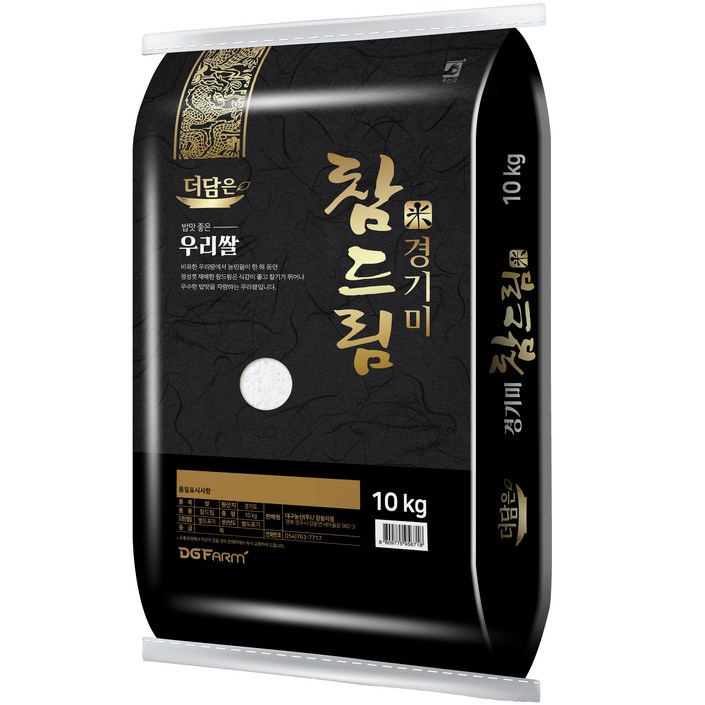 더담은 2024년산 햅쌀 경기미 참드림 쌀, 특등급, 10kg, 1개 더담은 2024년산 햅쌀 경기미 참드림 쌀, 특등급, 10kg, 1개