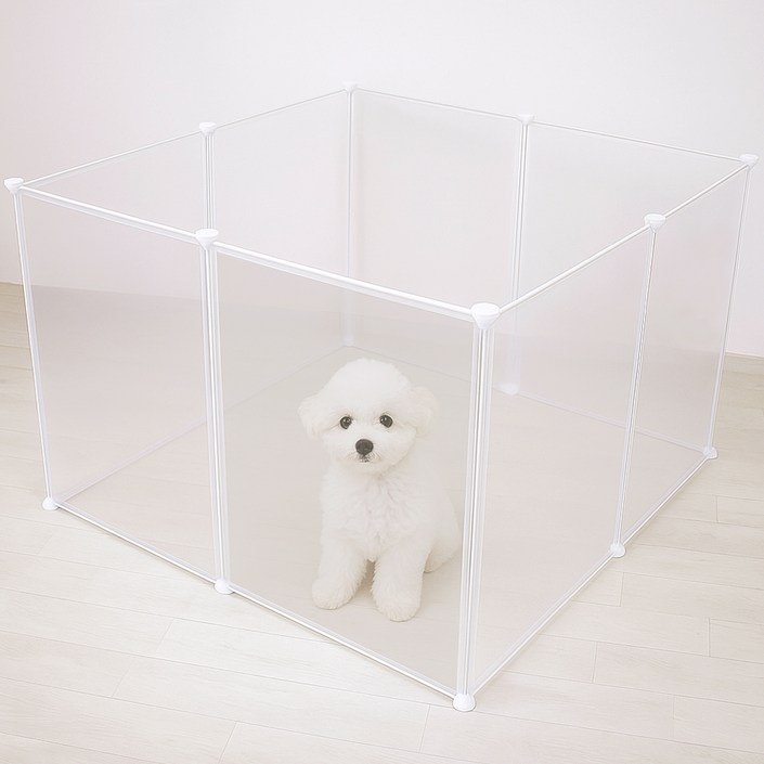 라이프란스 반려동물 투명 울타리 8p