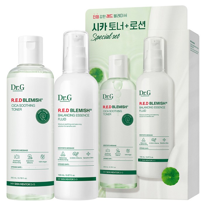 닥터지 레드 블레미쉬 시카 토너 200ml 로션 150ml 세트, 1세트 닥터지 레드 블레미쉬 시카 토너 200ml 로션 150ml 세트, 1세트