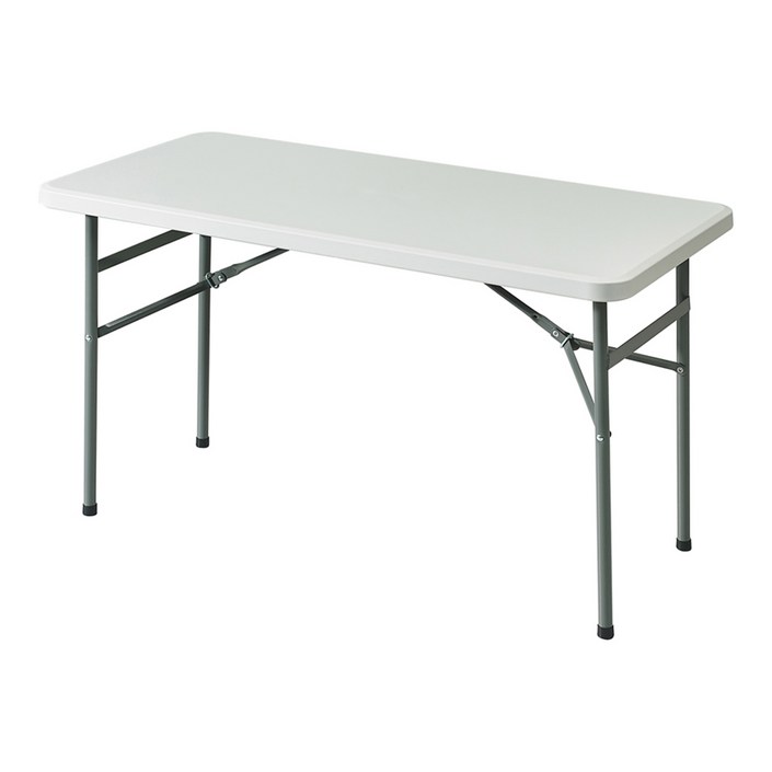 아웃탑 일자형 테이블 1200, 화이트, 2인용