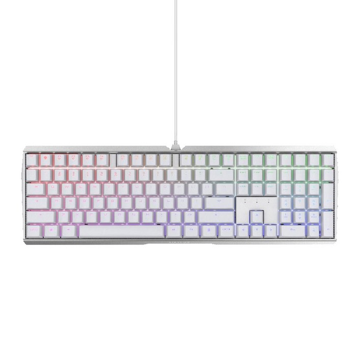 CHERRY 기계식 유선 일반형 키보드, 화이트, MX BOARD 3.0S RGB  저소음적축, 적축