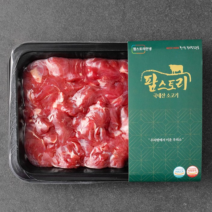 팜스토리 국내산 소고기 국거리 세절 (냉장), 300g, 1개
