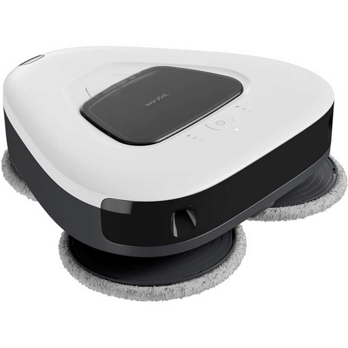 에브리봇 로봇청소기 쓰리스핀 PLUS TS350, TS350, 블랙 + 화이트