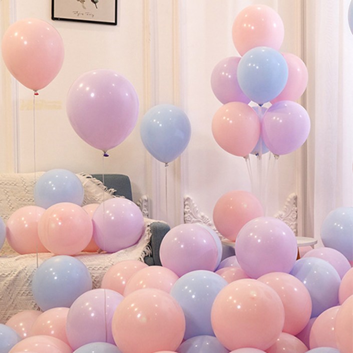 윰스 마카롱 풍선 25cm 100p 믹스 세트