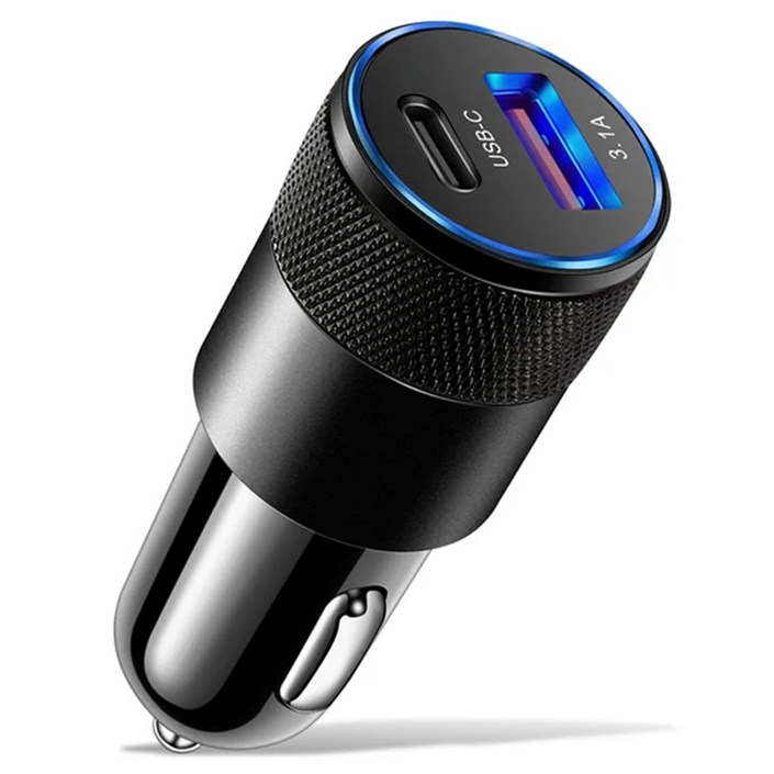 구스페리 38w 2포트 차량용 시거잭 고속 충전기 c타입  usb타입