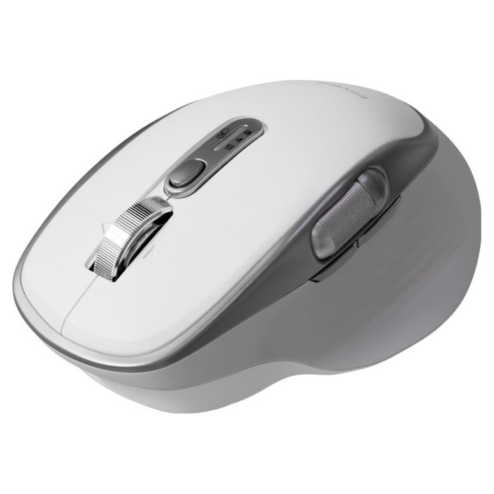 아이리버 항균처리 스마트스크롤 무한휠 멀티페어링 블루투스 무소음 세미 버티컬 무선 마우스 GT300, GT300, 화이트