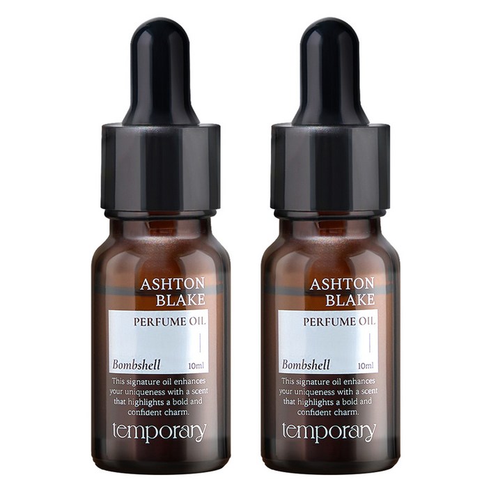 템포러리 애쉬튼 블레이크 밤쉘 퍼퓸 오일, 2개, 10ml