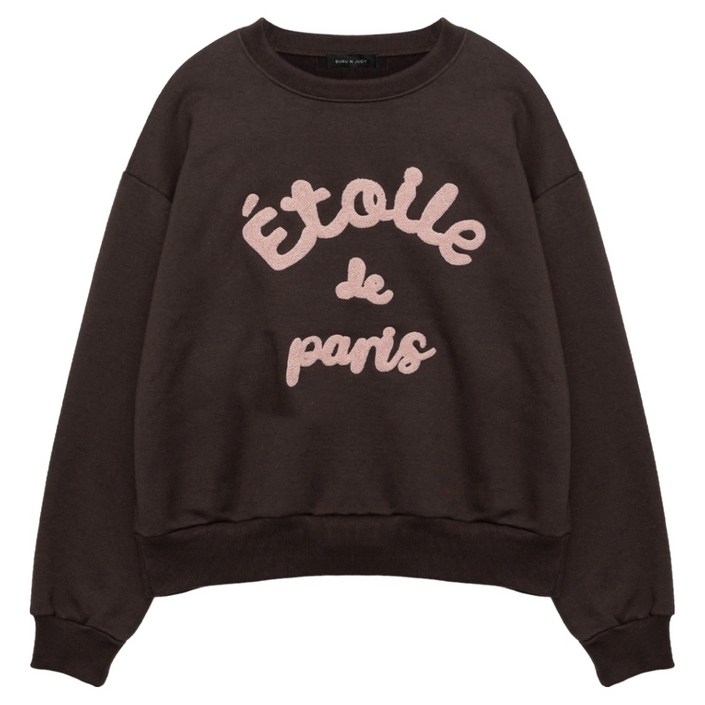 부루앤쥬디 자수 부클 맨투맨 BORJTG507A