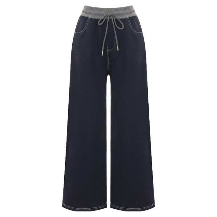 샐리 여성용 스티치 데님배색 밴딩팬츠 I6ACPT001