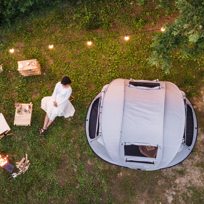 아이두젠 마운트프로 노바 원터치 팝업 텐트 그늘막, 애쉬그레이, 45인용