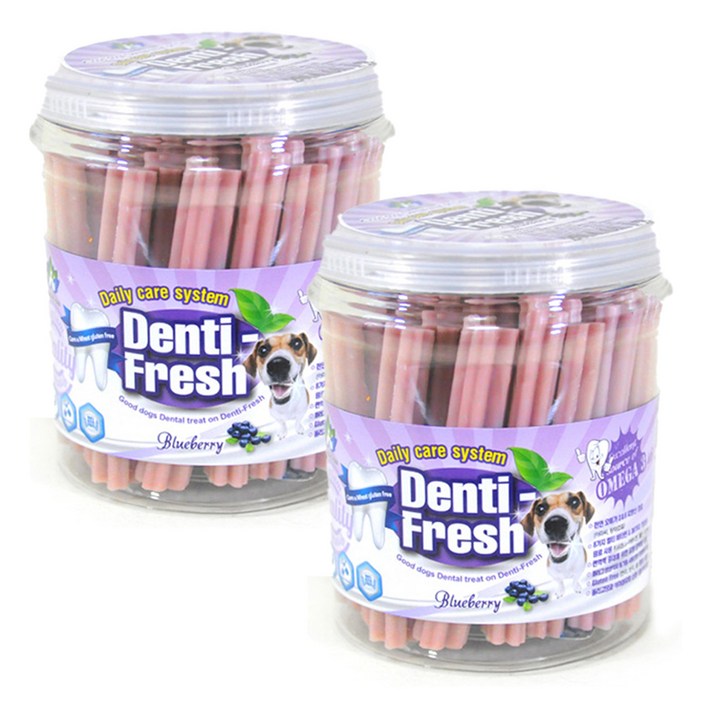 코코브라운 강아지 덴티 후레쉬 덴탈껌, 블루베리, 250g, 2개 코코브라운 강아지 덴티 후레쉬 덴탈껌, 블루베리, 250g, 2개