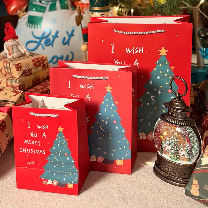 리드홈 크리스마스 선물 쇼핑백 12p