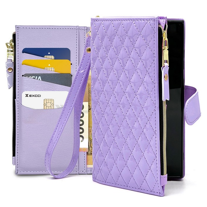 엑씨 타슈에 스트랩 카드수납 지갑 가죽 다이어리 휴대폰 케이스