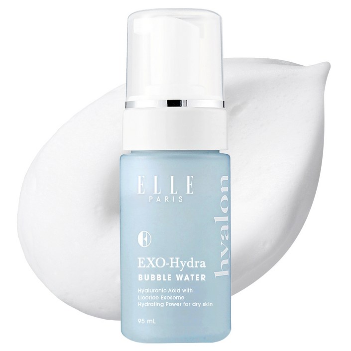 ELLE PARIS EXO 하이드라 2IN1 물광 버블 토너  마스크 수분량 개선 임상, 1개, 95ml