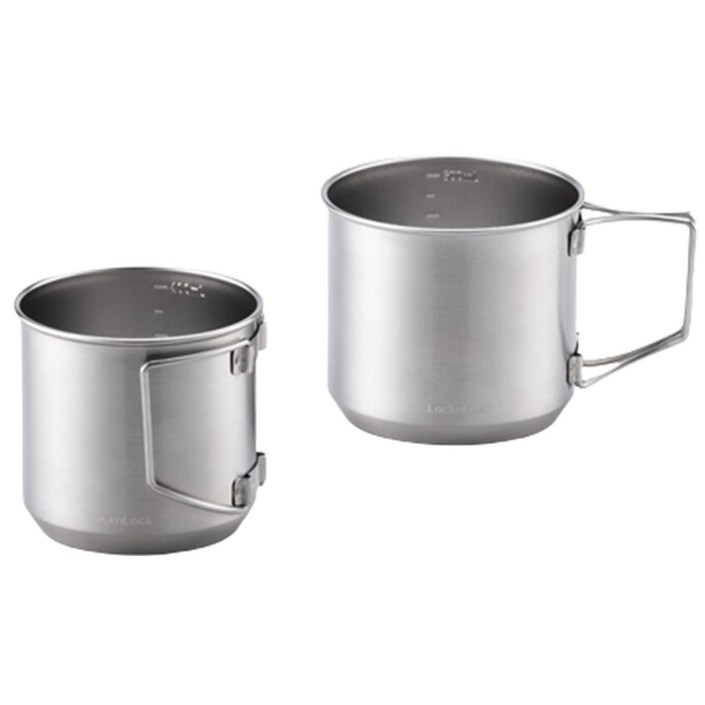 락앤락 슬로 스텐 머그컵 450ml 550ml 세트 LHC7003SLV