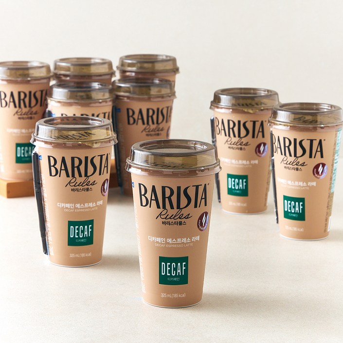 바리스타룰스 디카페인 에스프레소 라떼, 325ml, 10개
