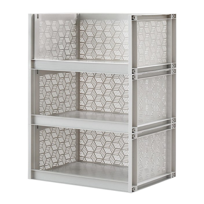 코멧 국내생산 적층형 3단 공간박스