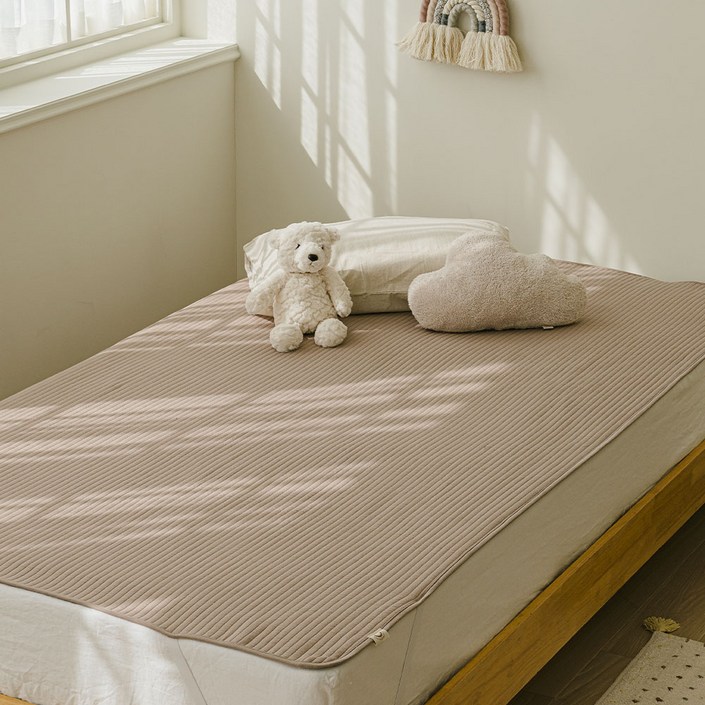 말랑하니 유아용 방수매트, 코코아밀크, 1개