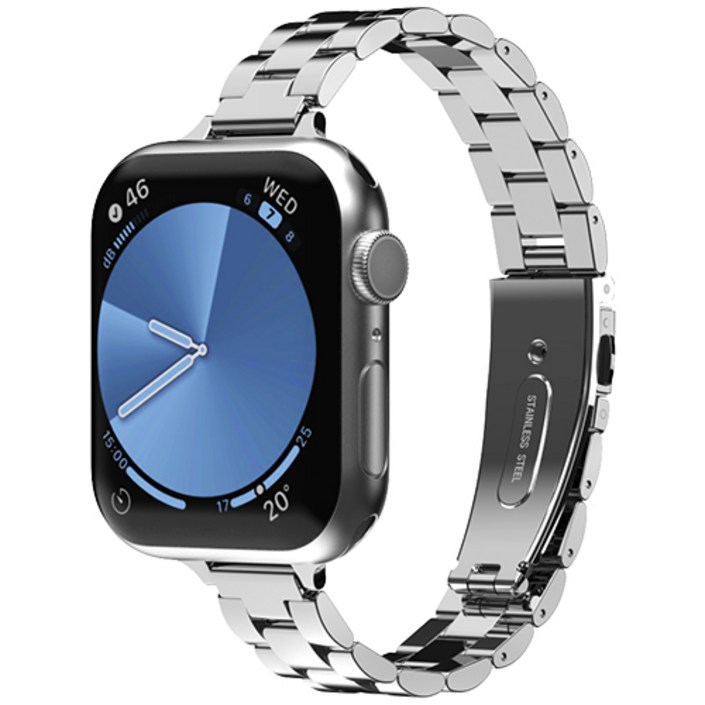 신지모루 스마트 워치 슬림 메탈 스트랩 밴드