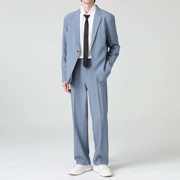 인피어스 남성용 액손 비즈니스 자켓  바지 셋업