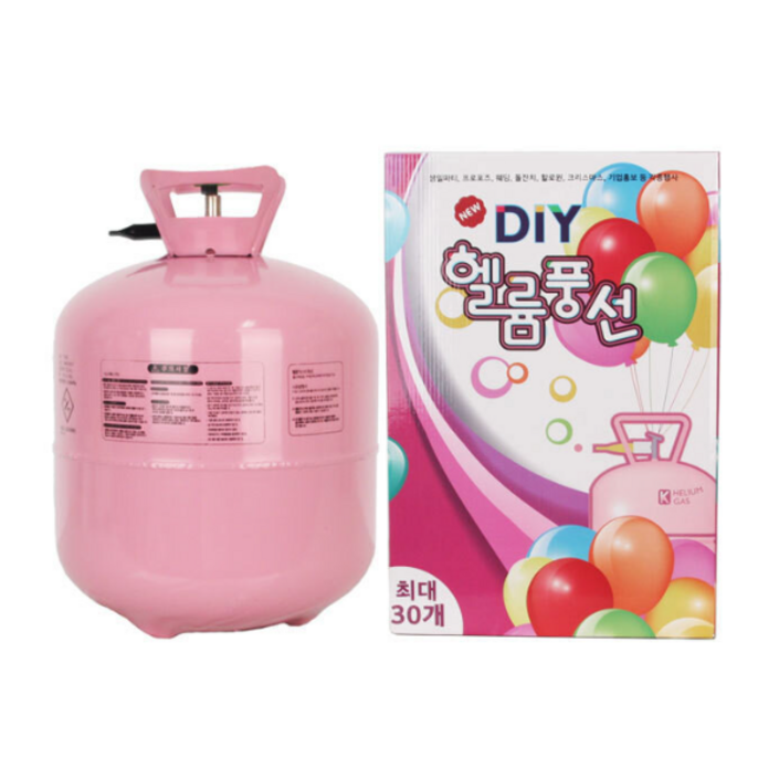 국산제조 DIY 일회용 헬륨풍선 헬륨가스 30개용