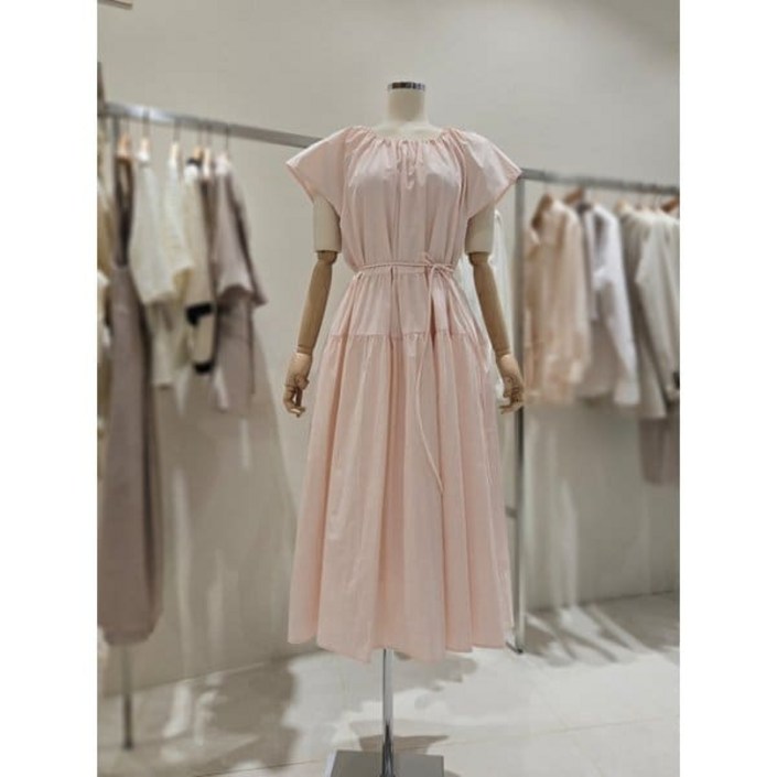 온앤온 온앤온 스퀘어넥 벨티드 아노락 롱 원피스 NJW5MO694 421008