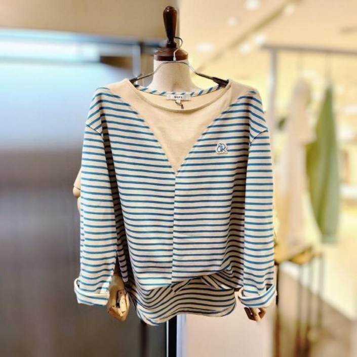 지지피엑스대백 대구백화점SG GNA3TS640F배색 스트라이프  티셔츠
