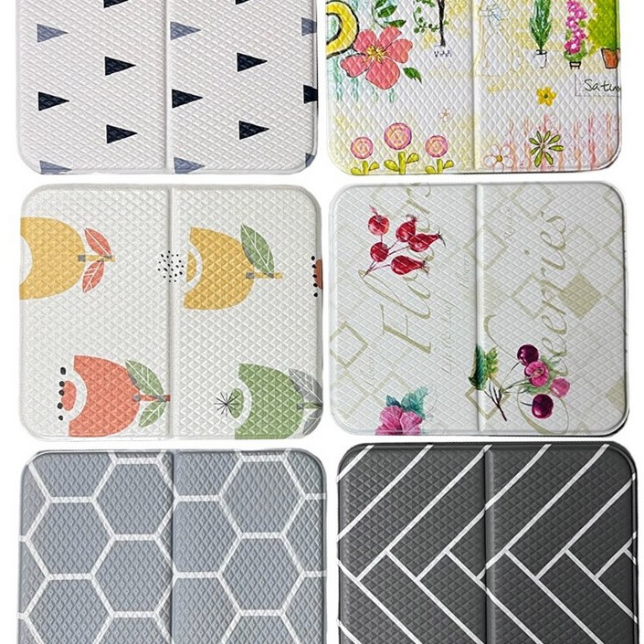 PVC  방석 사우나유치원학교의자 2단 접이식 매트