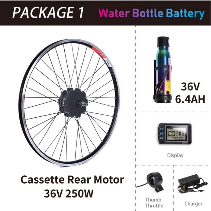 EBike 변환 고속 허브 자전거 모터 키트 후면 배터리 36 48V 250W 350W 500W 2629 인치 700C ZEMAKE