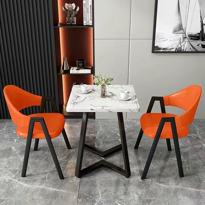 거실 심플 2인용 사각 식탁 업소용 식당 카페 모던 테이블