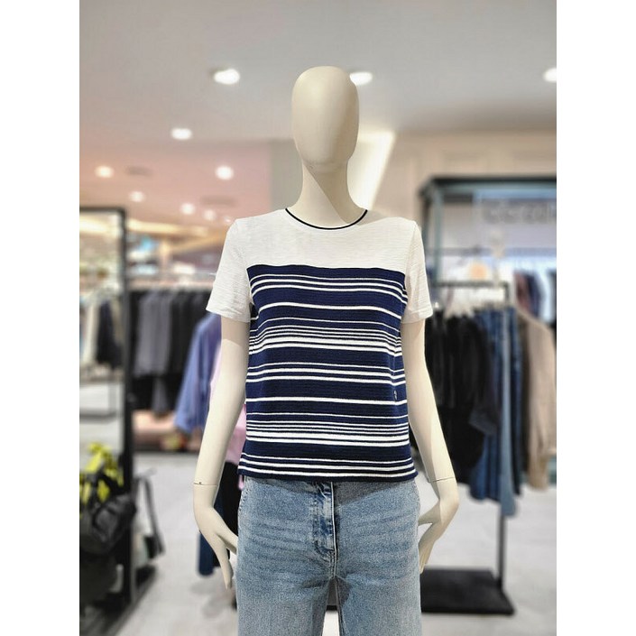 [씨씨콜렉트] 씨씨콜렉트 스트라이프 블록 티셔츠 E252PSM136 (P003606198) 379603