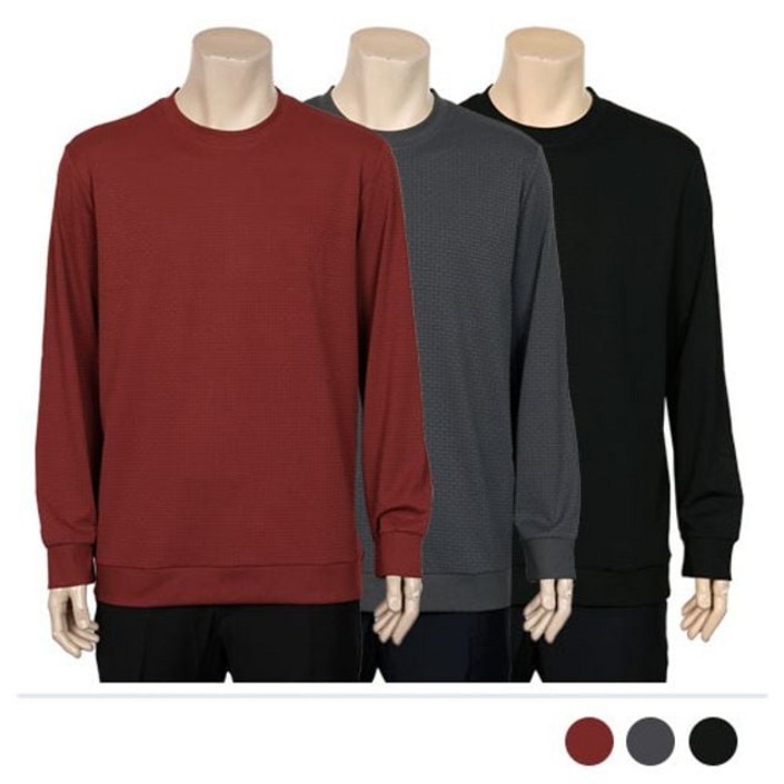 오스 라운드 긴팔 티셔츠