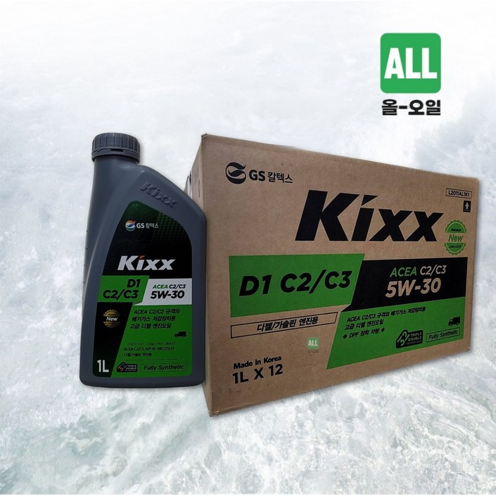 kixx GS칼텍스 킥스 D1 C2C3 5w30 1L 디젤 엔진오일, 5w30, 6개