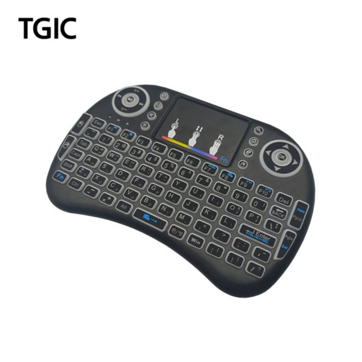 TGIC TGCFK1 다용도 무선 TV 리모컨 키보드, 단일상품 TGIC TGCFK1 다용도 무선 TV 리모컨 키보드, 단일상품