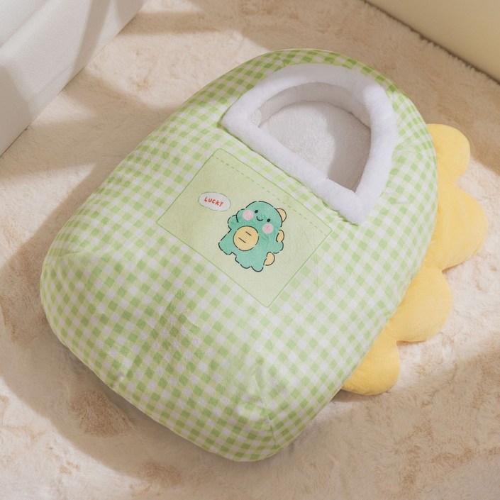 HANTAO 반려동물 반밀폐 침낭 숨숨집 겨울 보온 고양이 침낭 이불