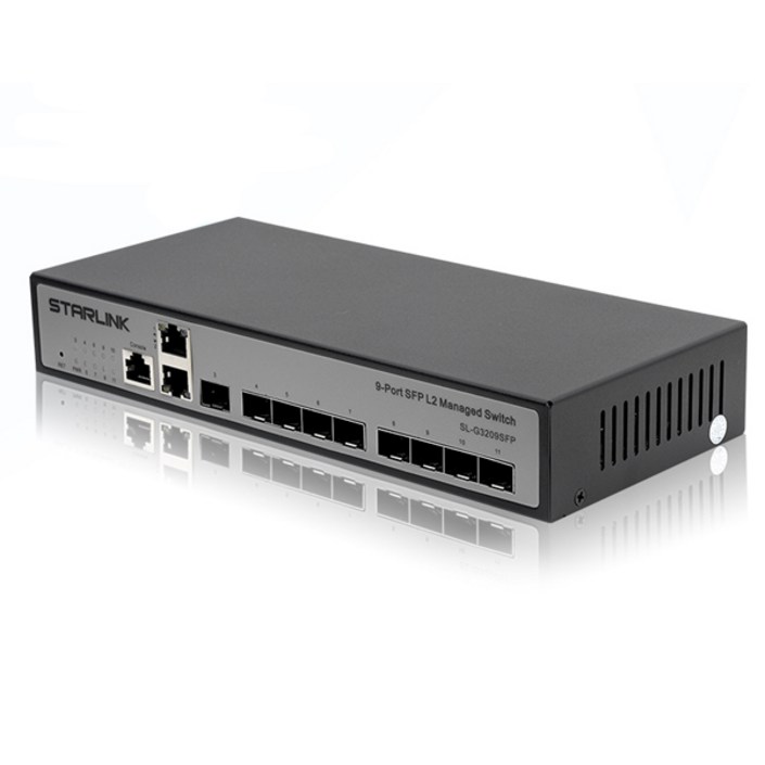 유노이아 8포트 SFP광스위치허브1SFP2TP RJ45 업링크