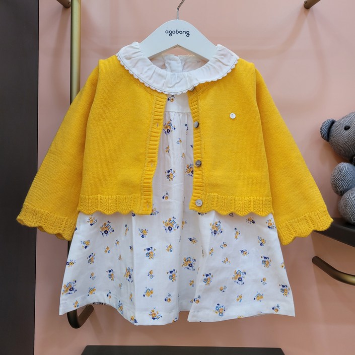 아가방 가을 이월 유아 아기 원피스 로빈데이가디건원피스세트 01R524056