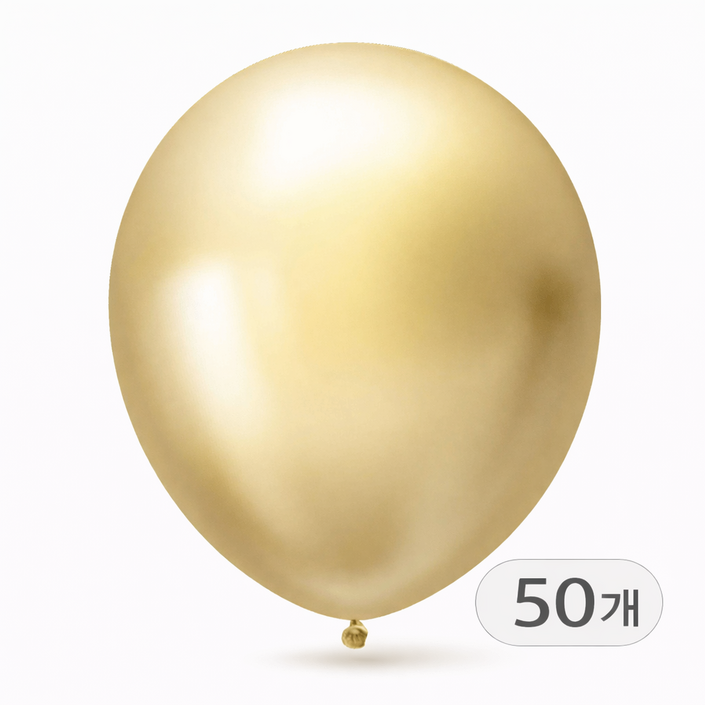 브로키 메탈풍선 12인치 50p 펄풍선 크롬풍선 데코 파티용품
