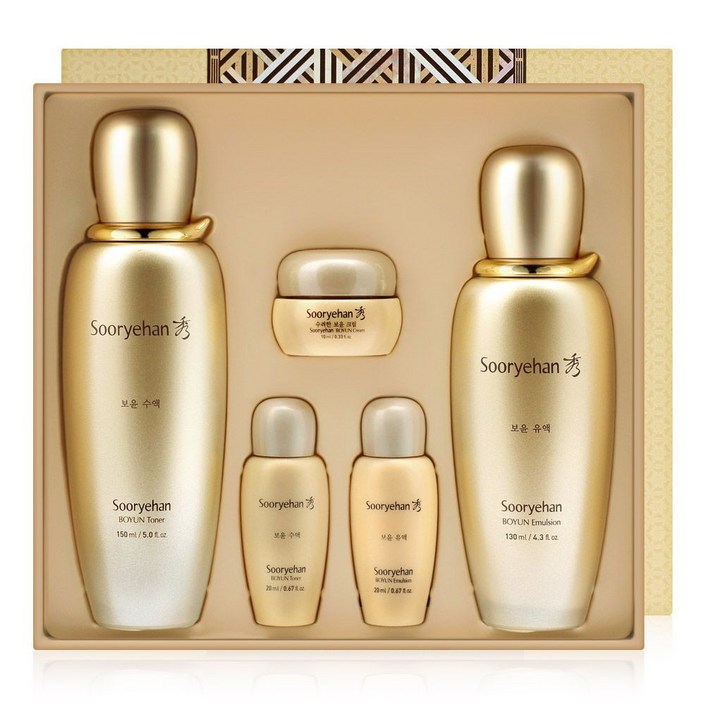스킨케어 수려한 보윤 2종 기획세트 여성 기초 화장품 스킨 로션 탄력 선물 기초세트