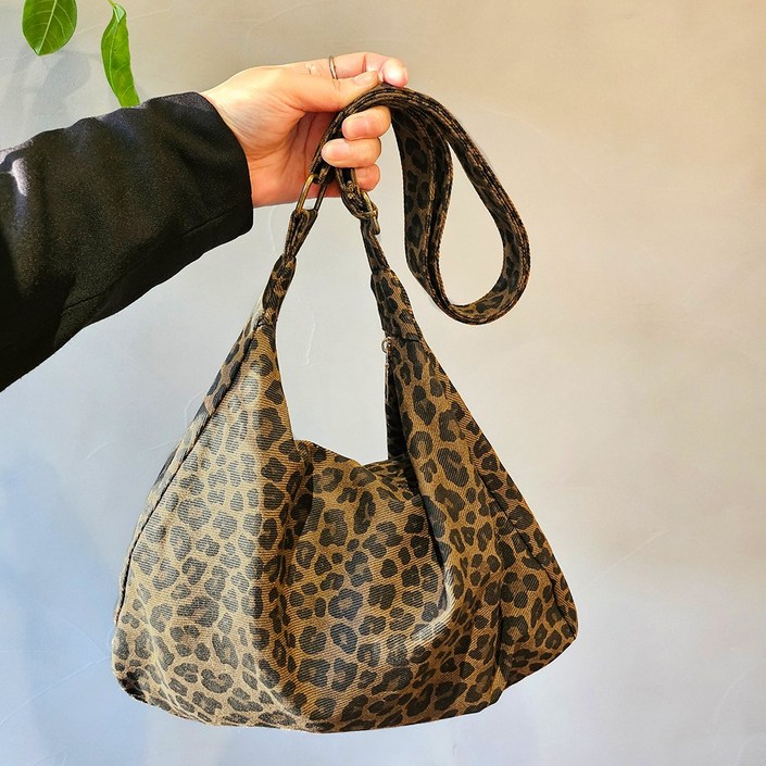 그레이스라인 레오파드 투웨이 크로스백 숄더백