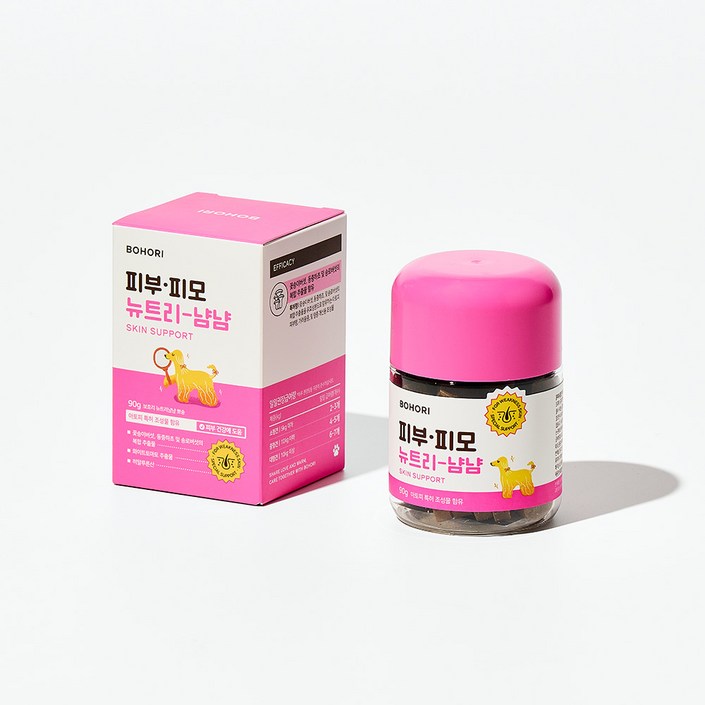 보호리 피부 피모 뉴트리냠냠 2.0 90g 강아지 발사탕 가려움 건조 모질 습진 영양제, 2개, 피부피모, 90정 보호리 피부 피모 뉴트리냠냠 2.0 90g 강아지 발사탕 가려움 건조 모질 습진 영양제, 2개, 피부피모, 90정