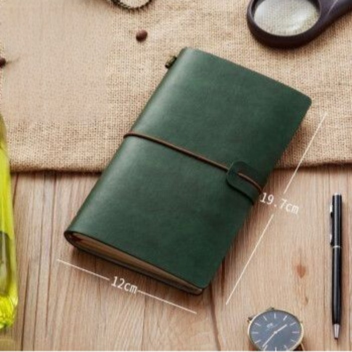 일상채움 A6 빈티지 가죽 다이어리 72매