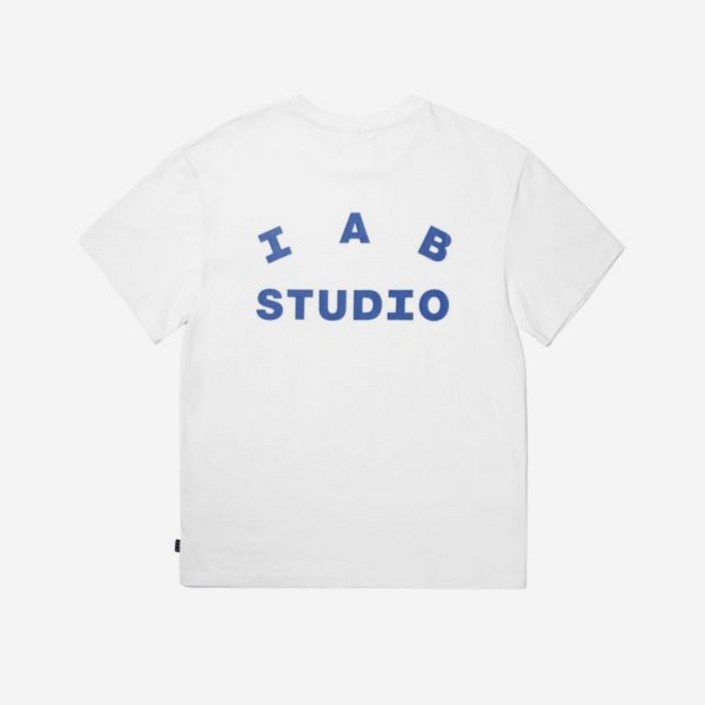 아이앱 스튜디오 티셔츠 화이트 네이비 IAB Studio T-Shirt White Navy 20231013