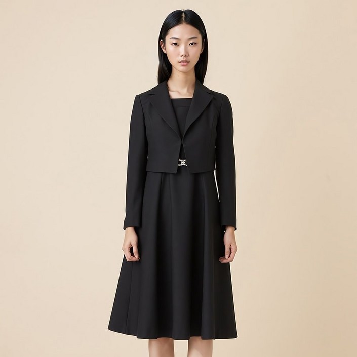 케네스레이디 가을 원피스 E565 말리부 레이어드 EWOPOB0900