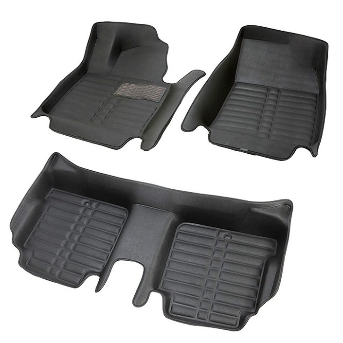 몬스터매트 5D매트 가죽코일카매트 블랙